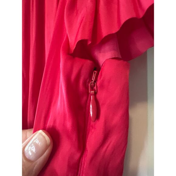 Ulla Johnson Pink Vesna Ruffle Tiered Mini Dress Size 6 - Picture 9 of 11